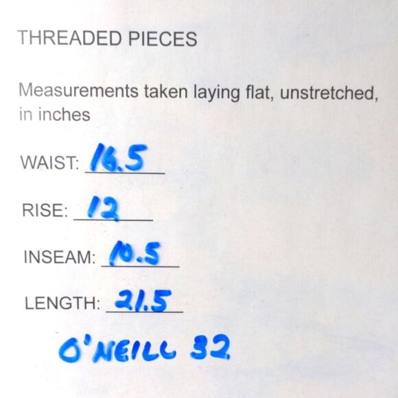 Oneill Shorts Mens 32 Black White Check Chino Beach Skate Casual Flat Front - Picture 5 of 5